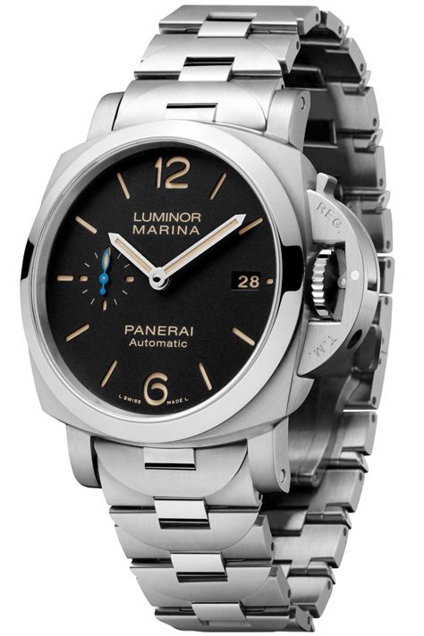 panerai 978|Panerai Luminor 1950 Marina Acciaio Automatic Silver Dial.